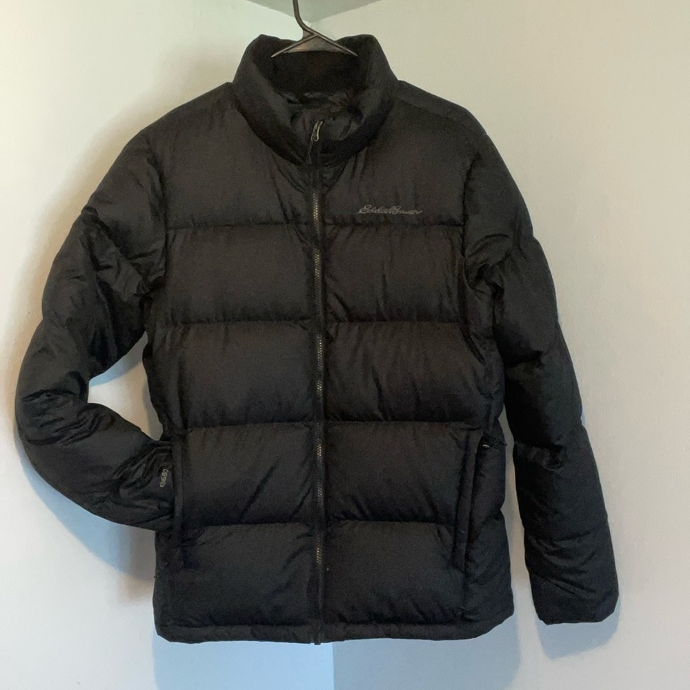 Eddie Bauer Men’s Classic Down 2.0 Black Puffer Jacket |Size Medium